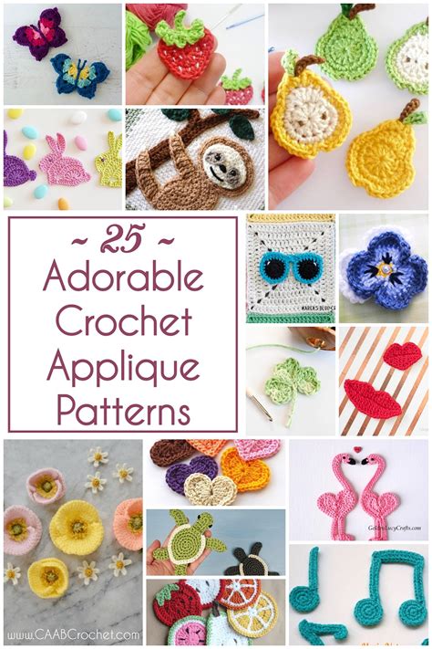 crochet applique patterns free pdf|crochet patterns free easy applique.